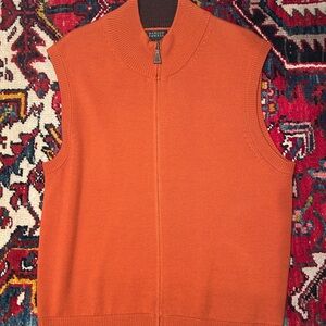 Harold's Orange Zip-Front Men's Vest